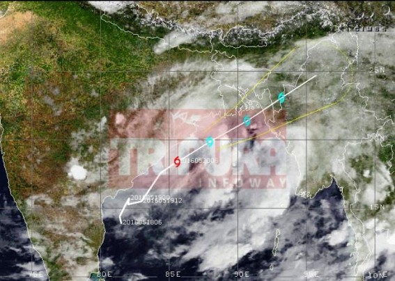 Tripura to experience Strong winds from Bay of Bengal 
